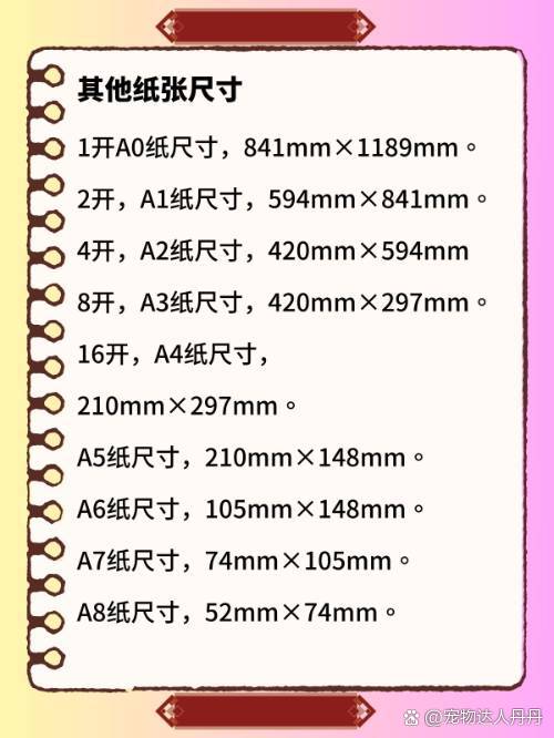 紙的大小:全開、4開、8開、16開、32開,多大?