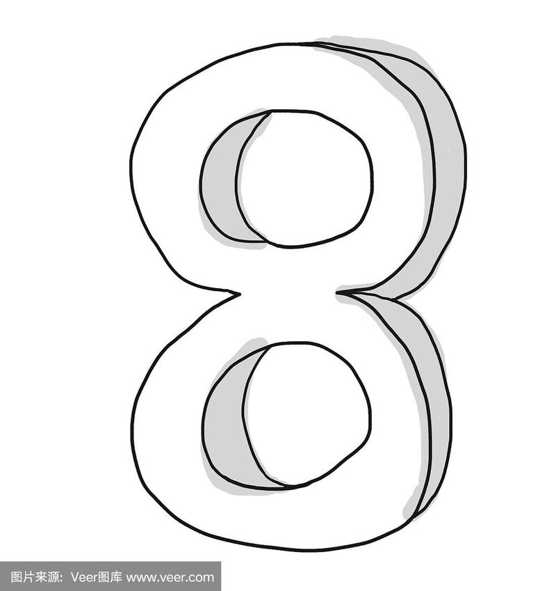 阿拉伯?dāng)?shù)字8的外形像日常生活中的什么物品?