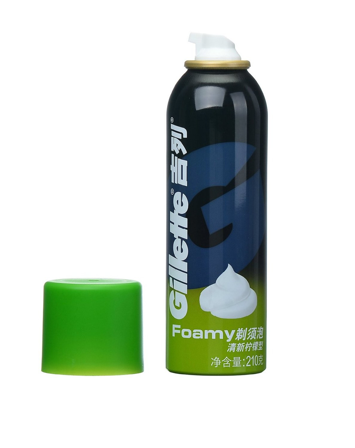 吉列男士FOAMY剃須泡清新檸檬型9.9元到手_行情