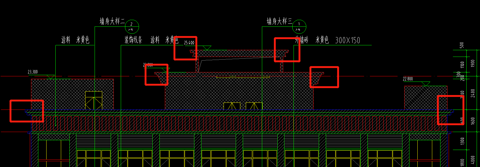 建筑圖紙中檐高在哪里有標(biāo)注,具體指哪個高度