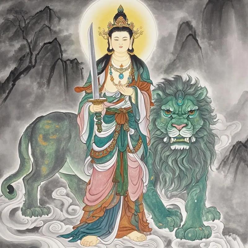 北斗星之一文曲星神像掌管士人功名祿位之神天聾地啞文殊菩薩圖片